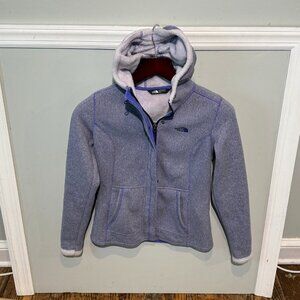 North Face Jacket Agave Fleece Hoodie Full Zip - Womens Size XS